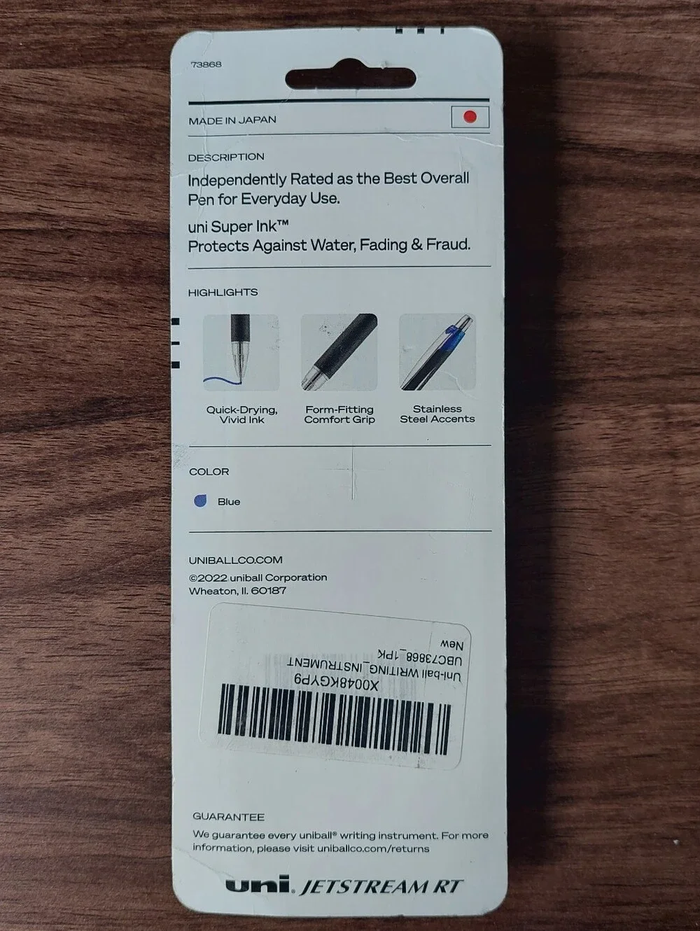 Uniball Uni Jetstream RT Ballpoint Pens Lot Of 2 Medium 1.0mm Blue 3 Count Each